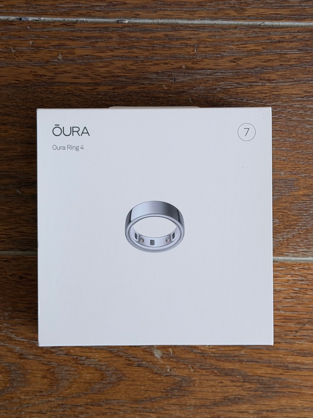 Oura Ring 4 in Silver — Size 7